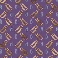 Thermos trendy repeating pattern multicolor illustration background vector