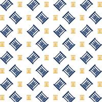Prison wonderful trendy multicolor repeating pattern vector illustration background