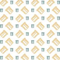 Medicine bottle brilliant trendy multicolor repeating pattern vector illustration background
