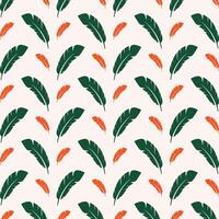 Feather adorable trendy multicolor repeating pattern vector illustration background