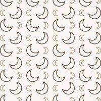 Moon magnificent trendy multicolor repeating pattern vector illustration background