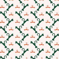 Hanger adorable trendy multicolor repeating pattern vector illustration background