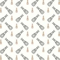 Champagne trendy multicolor repeating pattern vector illustration background