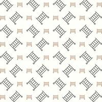 Crib pretty trendy multicolor repeating pattern vector illustration background