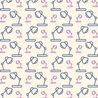 Lamp awesome trendy multicolor repeating pattern vector illustration background