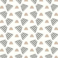 Toy pyramid trendy multicolor repeating pattern vector illustration background