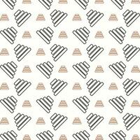 Toy pyramid trendy multicolor repeating pattern vector illustration background