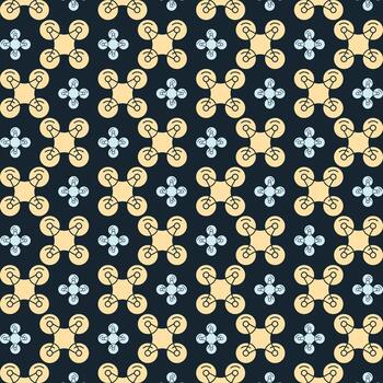 Drone charming trendy multicolor repeating pattern vector illustration background