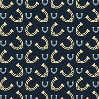 Horseshoe charming trendy multicolor repeating pattern vector illustration background