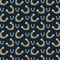 Horseshoe charming trendy multicolor repeating pattern vector illustration background