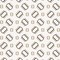 Computer Chip magnificent trendy multicolor repeating pattern vector illustration background