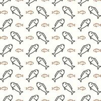 Fish trendy multicolor repeating pattern vector illustration background