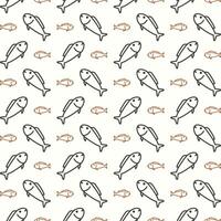 Fish trendy multicolor repeating pattern vector illustration background