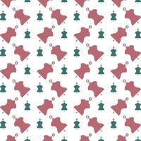 Tailor dummy gorgeous trendy multicolor repeating pattern vector illustration background