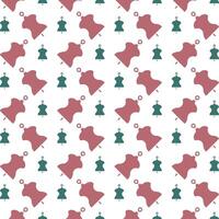 Tailor dummy gorgeous trendy multicolor repeating pattern vector illustration background