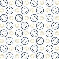 Emoticon face wonderful trendy multicolor repeating pattern vector illustration background