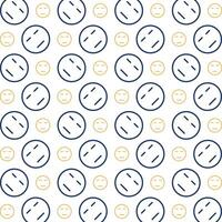 Emoticon face wonderful trendy multicolor repeating pattern vector illustration background