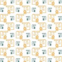 Award icon brilliant trendy multicolor repeating pattern vector illustration background