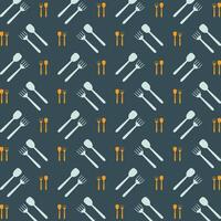 Cutlery sensational trendy multicolor repeating pattern vector illustration background