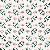 Law scale adorable trendy multicolor repeating pattern vector illustration background