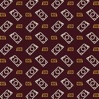 Money wonderful trendy multicolor repeating pattern vector illustration background