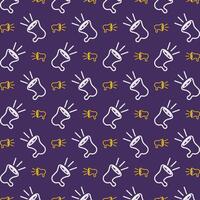 Megaphone stunning trendy multicolor repeating pattern vector illustration background