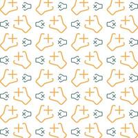 Mute speaker brilliant trendy multicolor repeating pattern vector illustration background