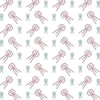 Tripod gorgeous trendy multicolor repeating pattern vector illustration background