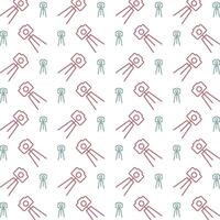 Tripod gorgeous trendy multicolor repeating pattern vector illustration background