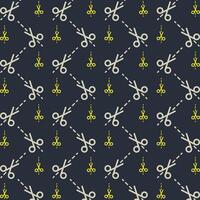 Scissors cut repeating pattern trendy style icon beautiful vector illustration background