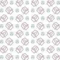 Camera gorgeous trendy multicolor repeating pattern vector illustration background