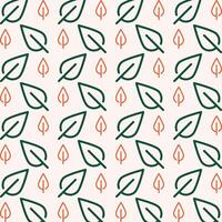 Leaf nature adorable trendy multicolor repeating pattern vector illustration background