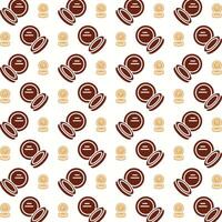 Makeup attractive trendy multicolor repeating pattern vector illustration background