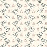 Construction worker delightful trendy colorful repeating pattern vector illustration background