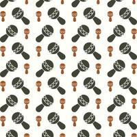 Rattles trendy multicolor repeating pattern vector illustration background