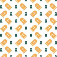 Gravestone icon brilliant trendy multicolor repeating pattern vector illustration background