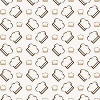 Chef Hat magnificent trendy multicolor repeating pattern vector illustration background