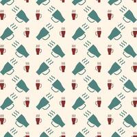 Cup unique trendy multicolor repeating pattern vector illustration background