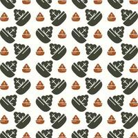 Healthy food trendy multicolor repeating pattern vector illustration background