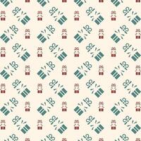 Gift unique trendy multicolor repeating pattern vector illustration background