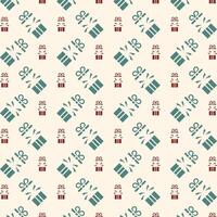 Gift unique trendy multicolor repeating pattern vector illustration background