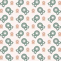 Award adorable trendy multicolor repeating pattern vector illustration background