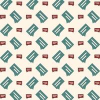 Chat unique trendy multicolor repeating pattern vector illustration background