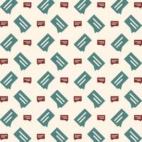 Chat unique trendy multicolor repeating pattern vector illustration background