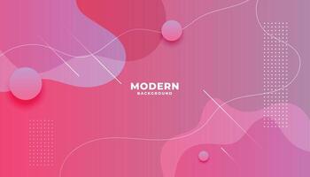 stylish pink shade fluid gradient modern background vector