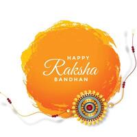 happy raksha bandhan festival greeting background design vector