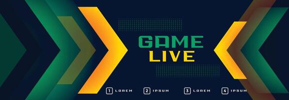 live game online streaming sports style banner vector