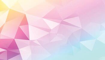 abstract low poly pastel colors triangles background vector