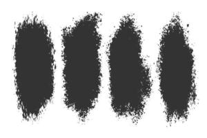 abstract ink splatter grunge set of four vector