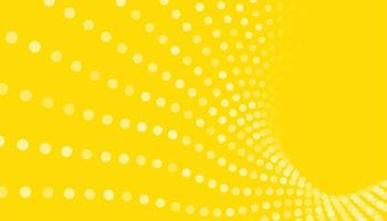 yellow background with circle dots pattern design vector